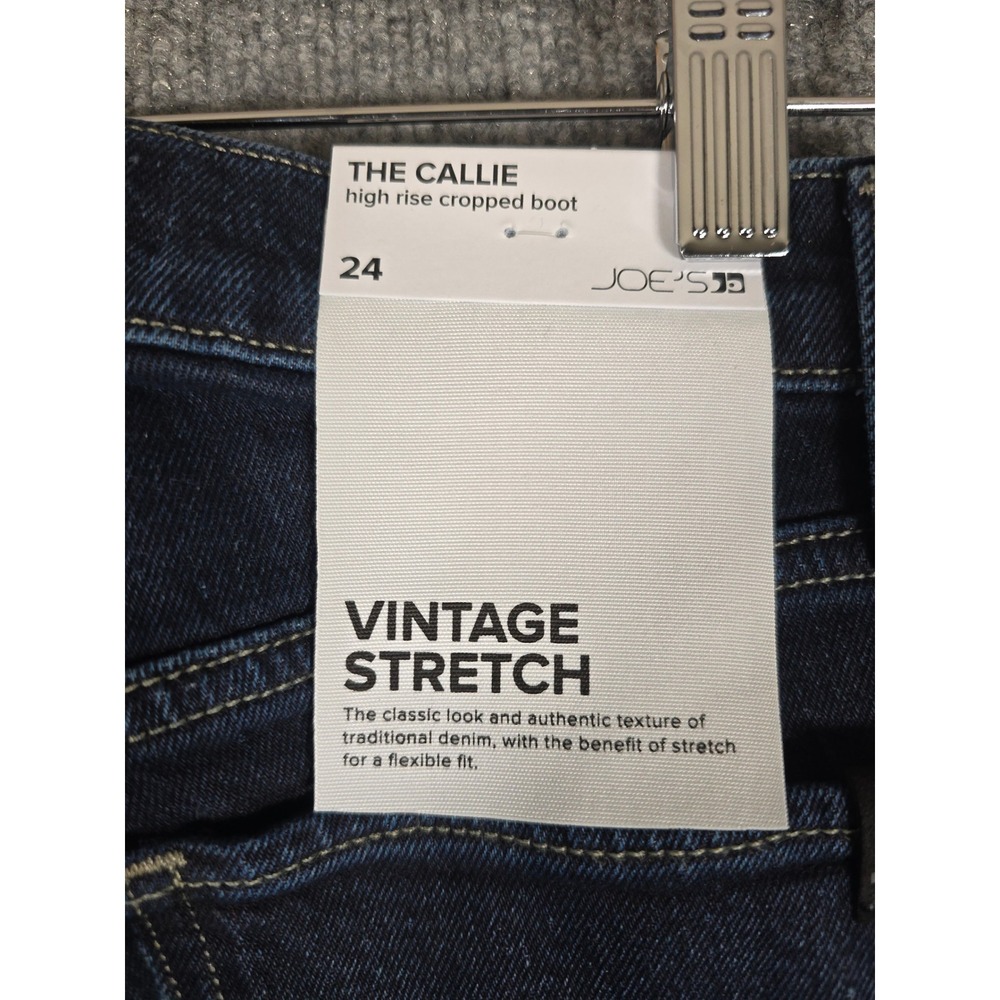 JOES JEANS The Callie High Rise Cropped Boot Jeans Dark Wash Size 24 Stretch - Picture 9 of 11